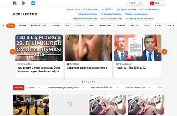 collector.com.tr masaüstü ekran görüntüsü