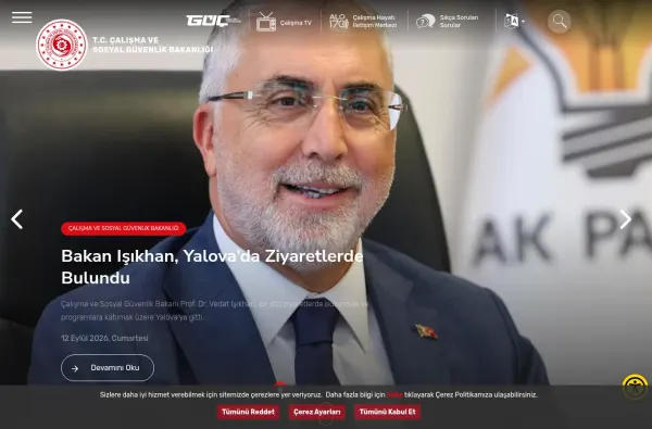 csgb.gov.tr masaüstü ekran görüntüsü