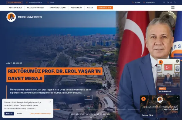 mersin.edu.tr masaüstü ekran görüntüsü
