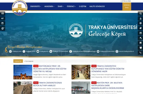 trakya.edu.tr masaüstü ekran görüntüsü