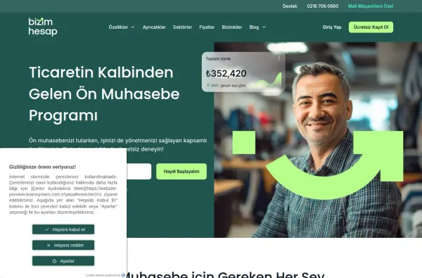 bizimhesap.com ekran görüntüsü