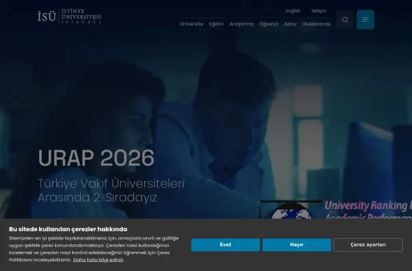 istinye.edu.tr masaüstü ekran görüntüsü