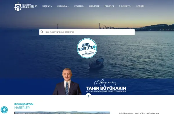 kocaeli.bel.tr masaüstü ekran görüntüsü