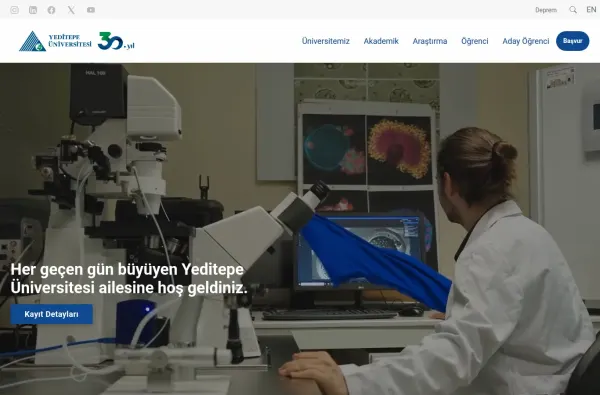 yeditepe.edu.tr masaüstü ekran görüntüsü