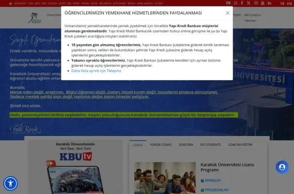 karabuk.edu.tr masaüstü ekran görüntüsü