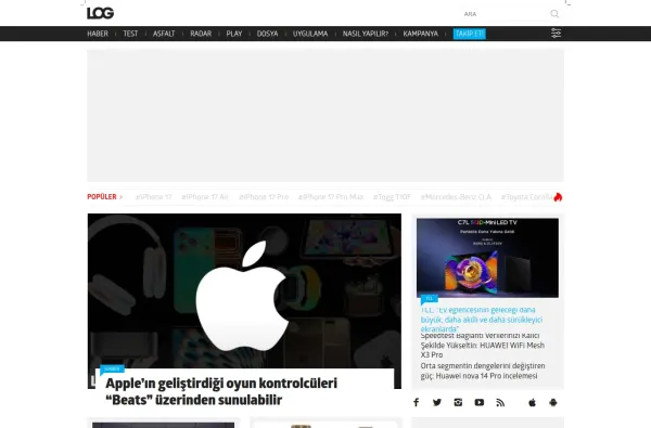 log.com.tr masaüstü ekran görüntüsü