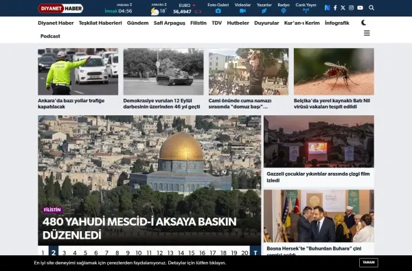 diyanethaber.com.tr masaüstü ekran görüntüsü