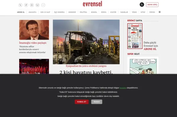 evrensel.net masaüstü ekran görüntüsü