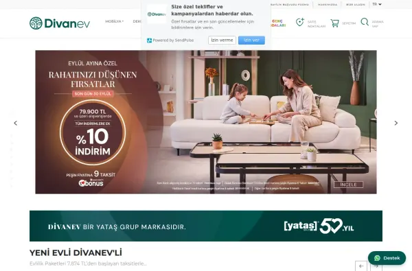 divanev.com.tr masaüstü ekran görüntüsü