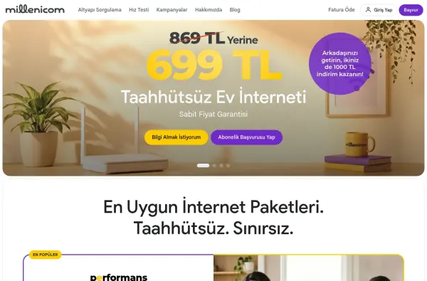 milleni.com.tr masaüstü ekran görüntüsü