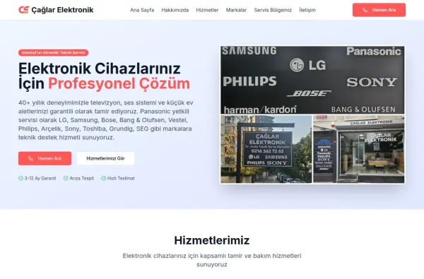 caglarelektronik.net masaüstü ekran görüntüsü