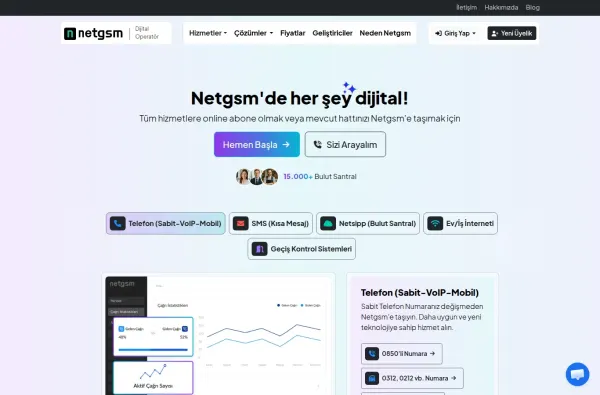 netgsm.com.tr masaüstü ekran görüntüsü