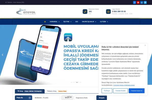 otoyolas.com.tr masaüstü ekran görüntüsü