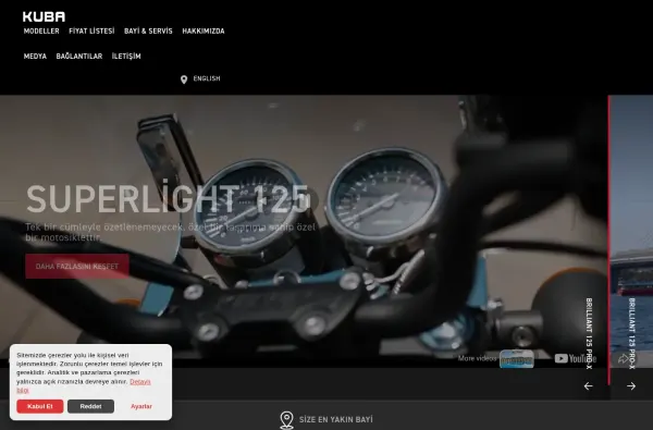 kubamotor.com.tr masaüstü ekran görüntüsü