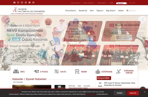 nevsehir.edu.tr masaüstü ekran görüntüsü