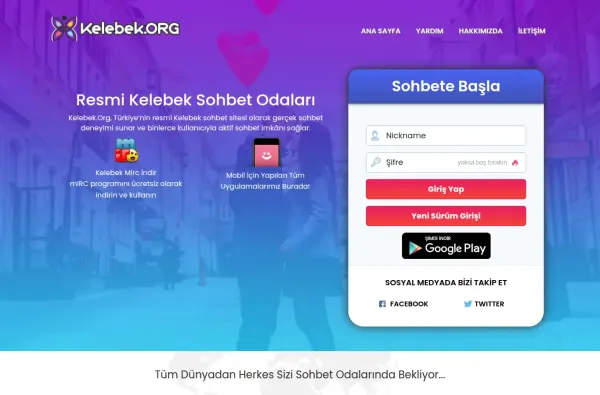 kelebek.org masaüstü ekran görüntüsü