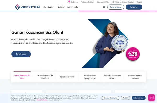 vakifkatilim.com.tr masaüstü ekran görüntüsü