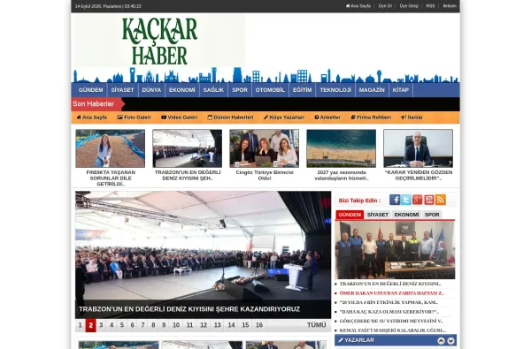 kackarhaber.com.tr masaüstü ekran görüntüsü