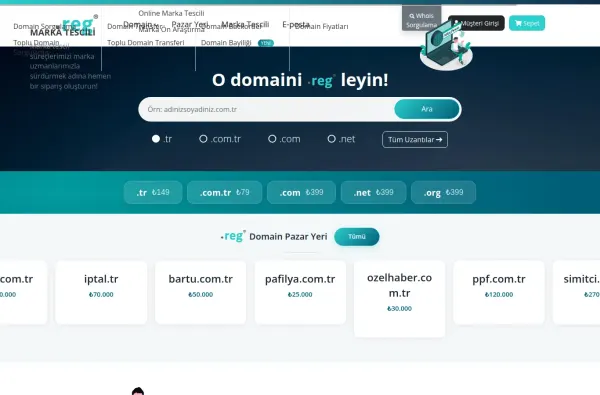 reg.com.tr masaüstü ekran görüntüsü