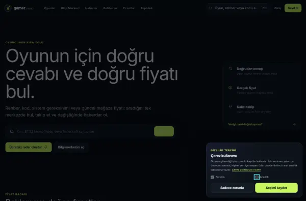 gamer.com.tr masaüstü ekran görüntüsü
