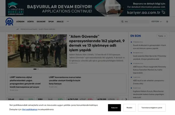 aa.com.tr masaüstü ekran görüntüsü