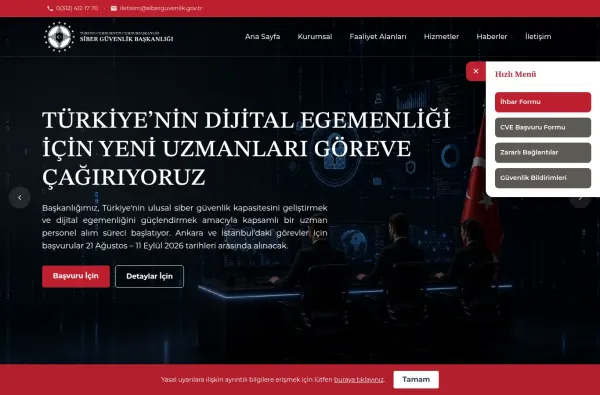 siberguvenlik.gov.tr masaüstü ekran görüntüsü