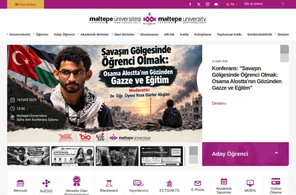 maltepe.edu.tr masaüstü ekran görüntüsü