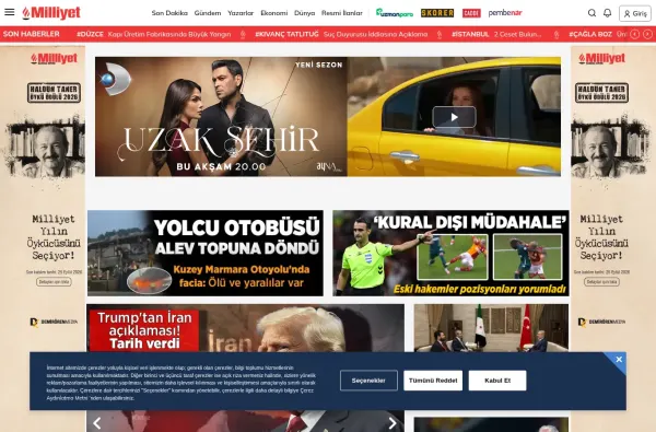 milliyet.com.tr masaüstü ekran görüntüsü