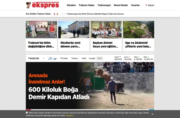 kuzeyekspres.com.tr masaüstü ekran görüntüsü