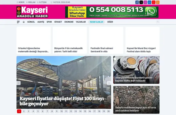 kayserianadoluhaber.com.tr masaüstü ekran görüntüsü