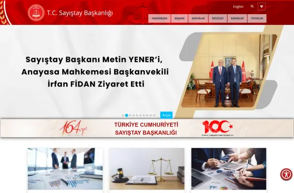 sayistay.gov.tr masaüstü ekran görüntüsü