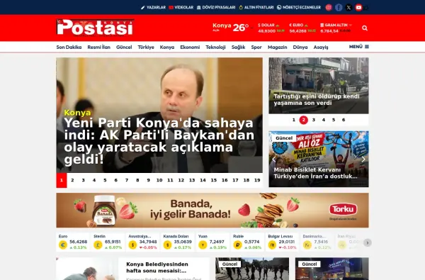 konyapostasi.com.tr masaüstü ekran görüntüsü