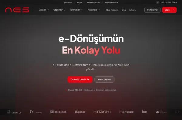nes.com.tr masaüstü ekran görüntüsü