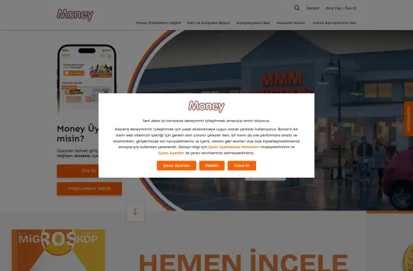 money.com.tr masaüstü ekran görüntüsü