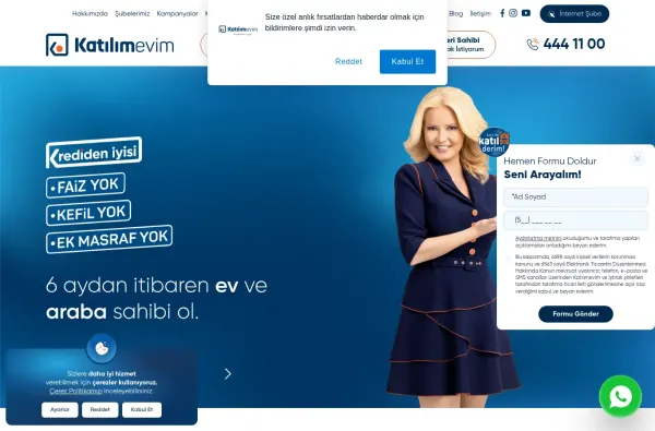 katilimevim.com.tr masaüstü ekran görüntüsü