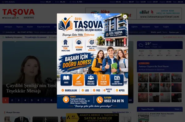 tasova.gen.tr masaüstü ekran görüntüsü