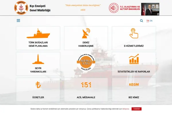 kiyiemniyeti.gov.tr masaüstü ekran görüntüsü