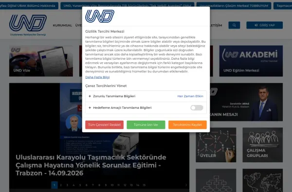 und.org.tr masaüstü ekran görüntüsü