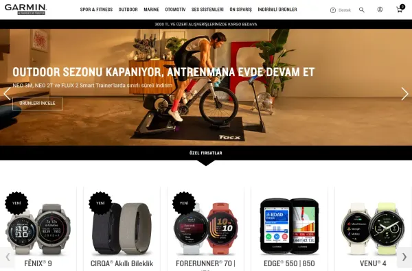 garmin.com.tr masaüstü ekran görüntüsü