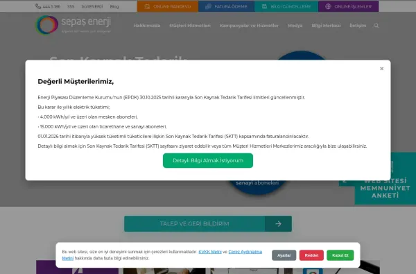 sepas.com.tr masaüstü ekran görüntüsü