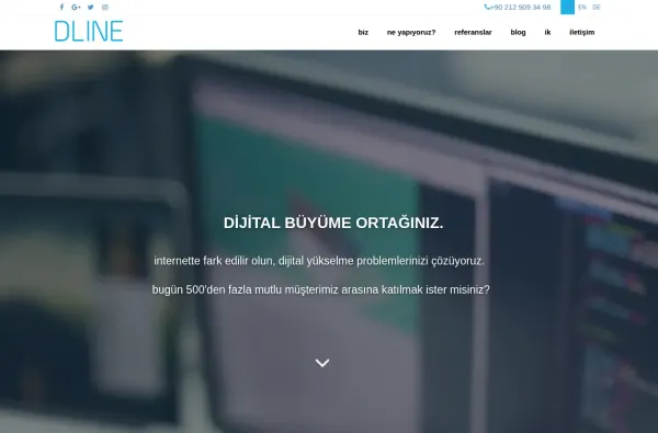 dline.com.tr masaüstü ekran görüntüsü