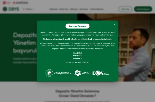 dbys.gov.tr masaüstü ekran görüntüsü