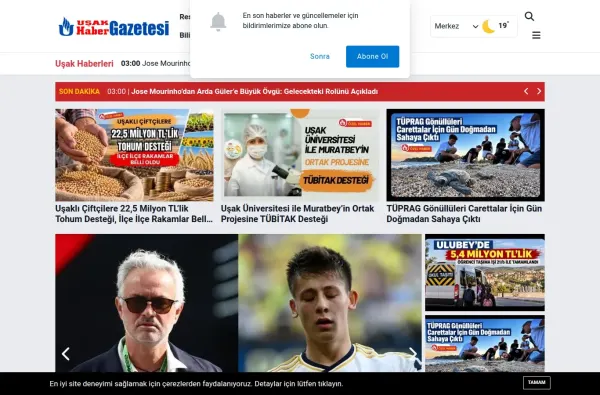 usakhabergazetesi.com.tr masaüstü ekran görüntüsü