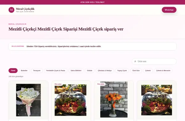 gulizarcicekcilik.com.tr masaüstü ekran görüntüsü