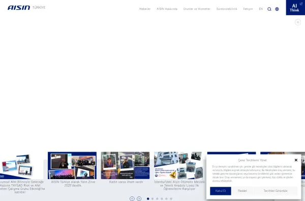 aisin.com.tr masaüstü ekran görüntüsü
