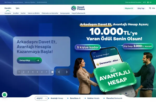 hayatfinans.com.tr masaüstü ekran görüntüsü