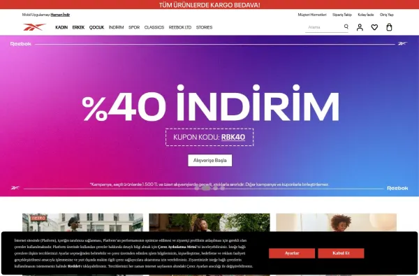 reebok.com.tr masaüstü ekran görüntüsü