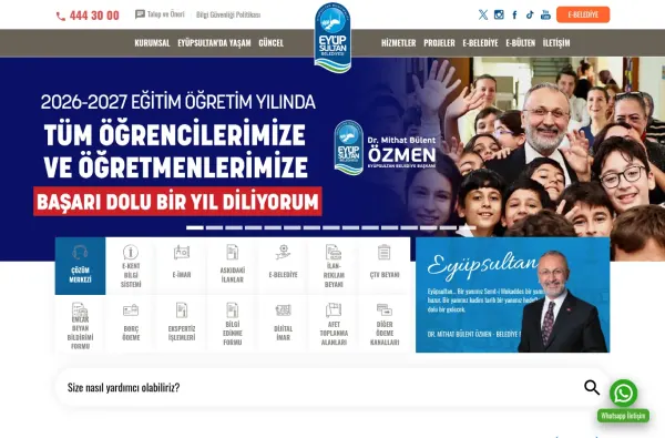 eyupsultan.bel.tr masaüstü ekran görüntüsü