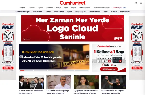 cumhuriyet.com.tr masaüstü ekran görüntüsü