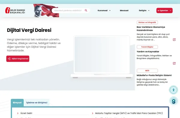 gib.gov.tr masaüstü ekran görüntüsü